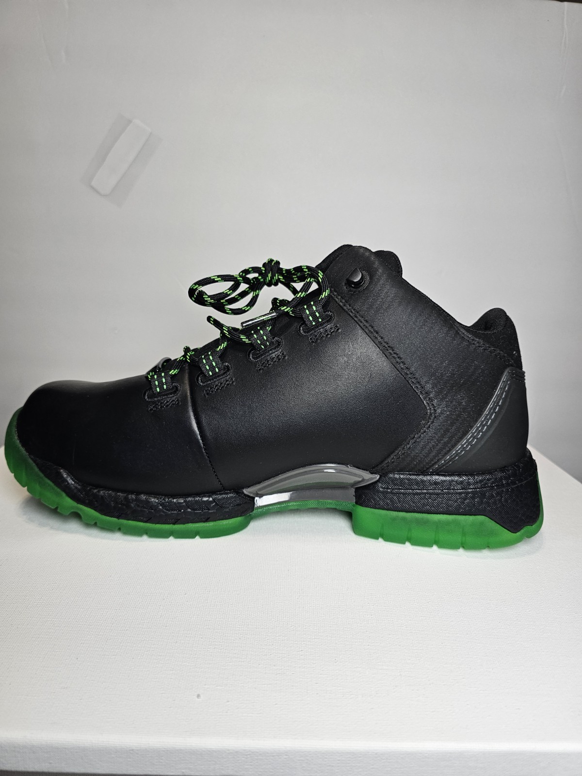 Hytest FootRests 2.0 Safety Work Shoes Black Green Nano Toe Men’s Size 13 New