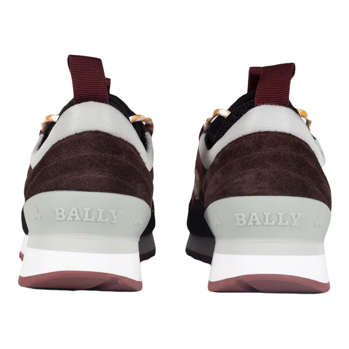 Bally Glick 6300602 Men’s Black and Bruno Synthetic Rubber Sneakers MSRP $560