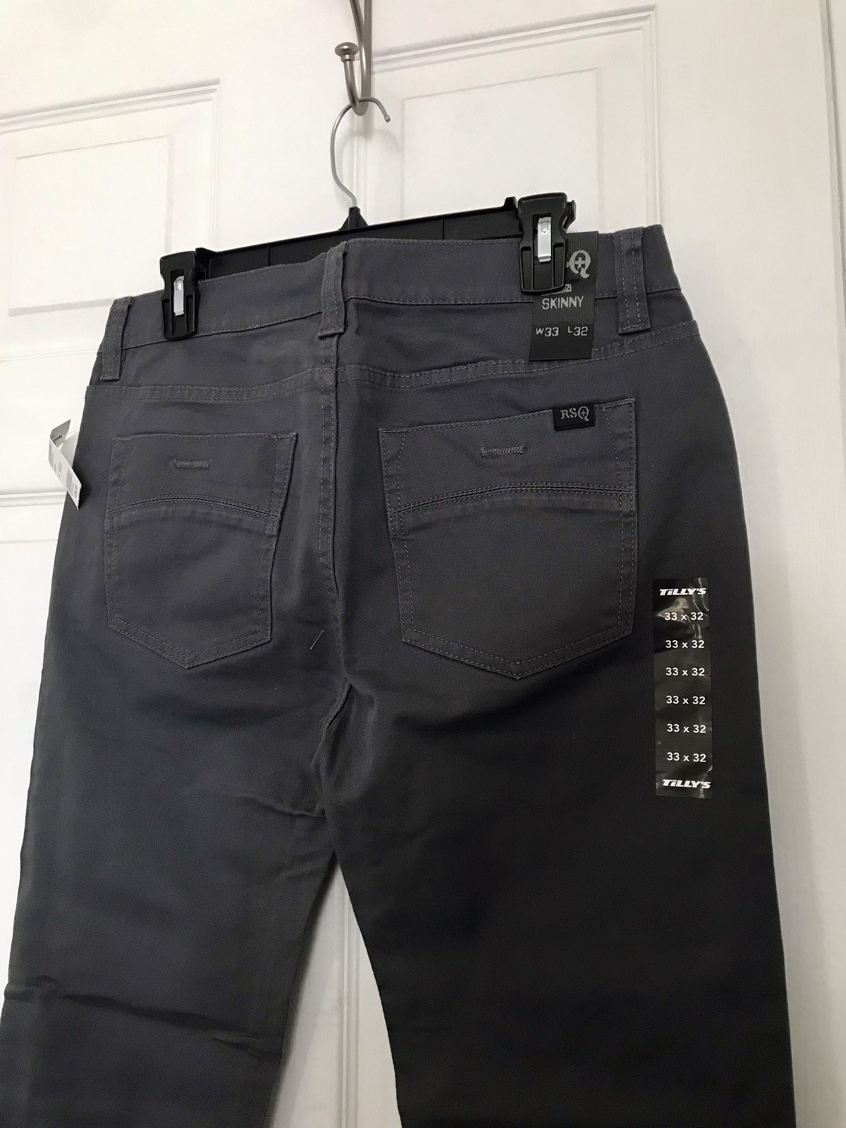 RSQ Gray London Soft Skinny Stretch Jeans Men W33xL32