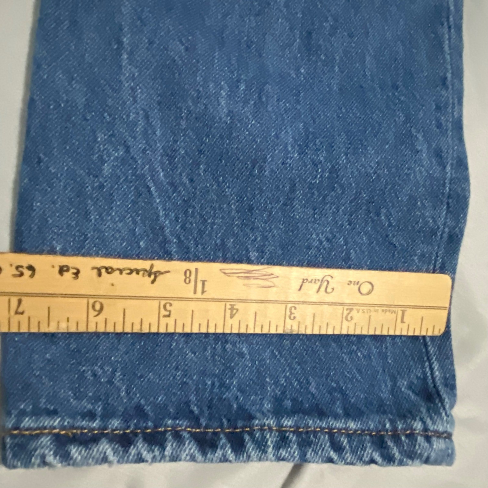 Levis Premium 501 Original Fit Jeans Mens 29×30 Med Wash Blue Button Fly Big E