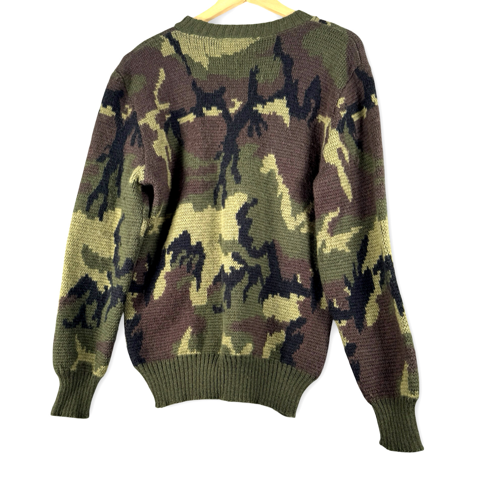 Commando Mens Camo Pure New Wool England Sweater Sz 52 – 42″ / 107 cm