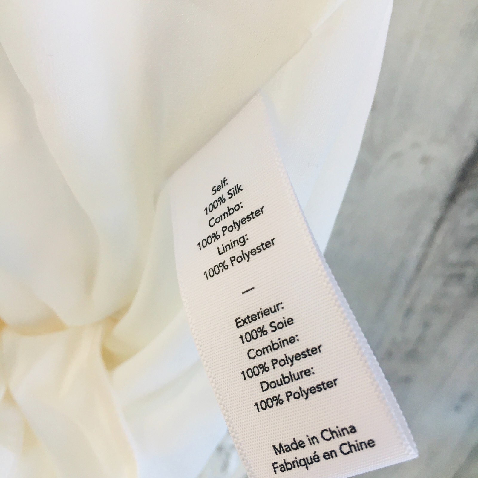 NWT $395 Elizabeth and James Callei Layered Mini Silk Dress Crochet Trim Ivory M