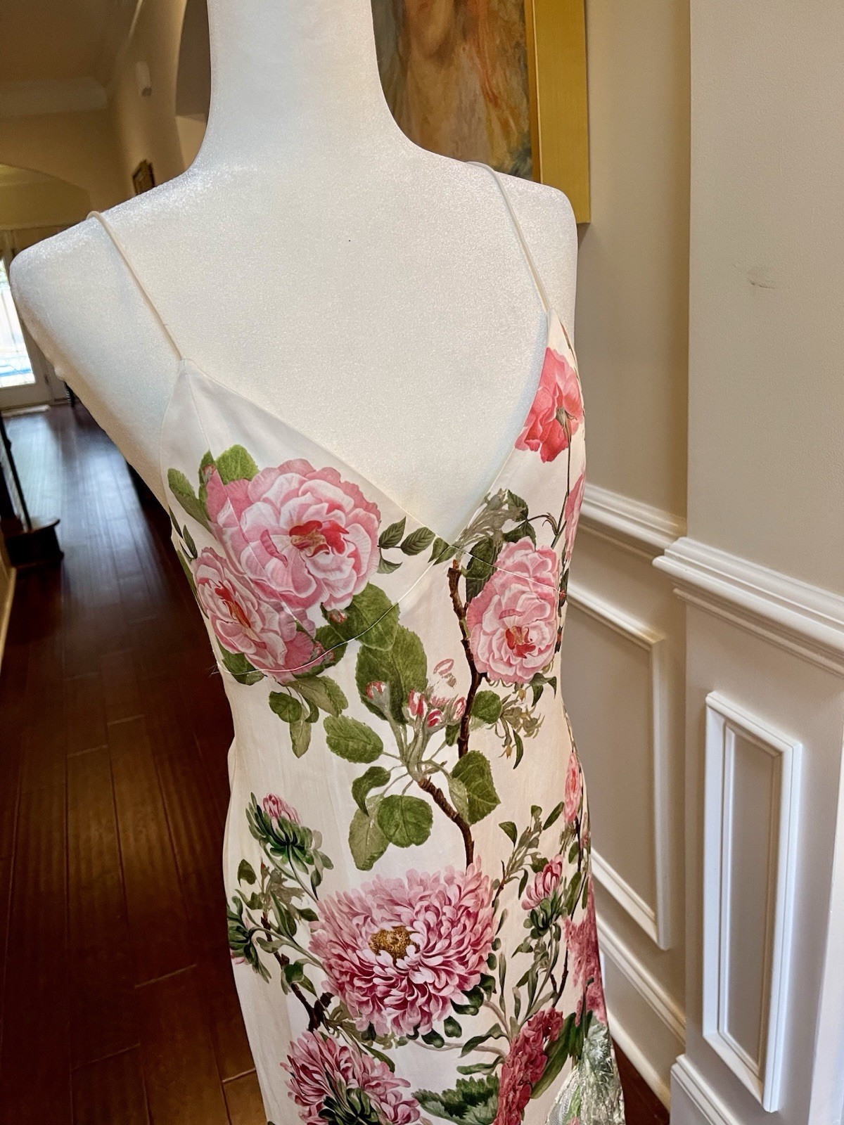 Alice & Olivia Floral Julietta Cutaway Lace MIDI Dress NWT MSRP $495 Sz 6