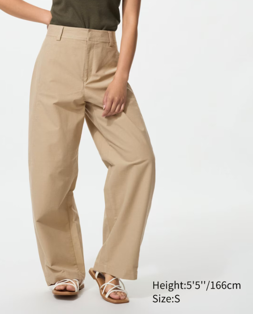 UNIQLO Jersey Barrel Silhouette Pants High Quality Materials NEW XS-4XL