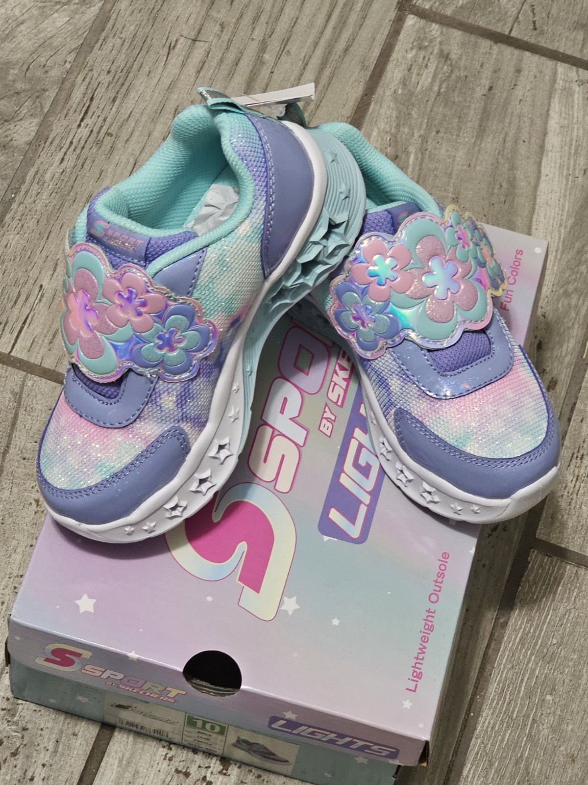 S Sport By Skechers Toddler Leah Sneakers size 10T , lights