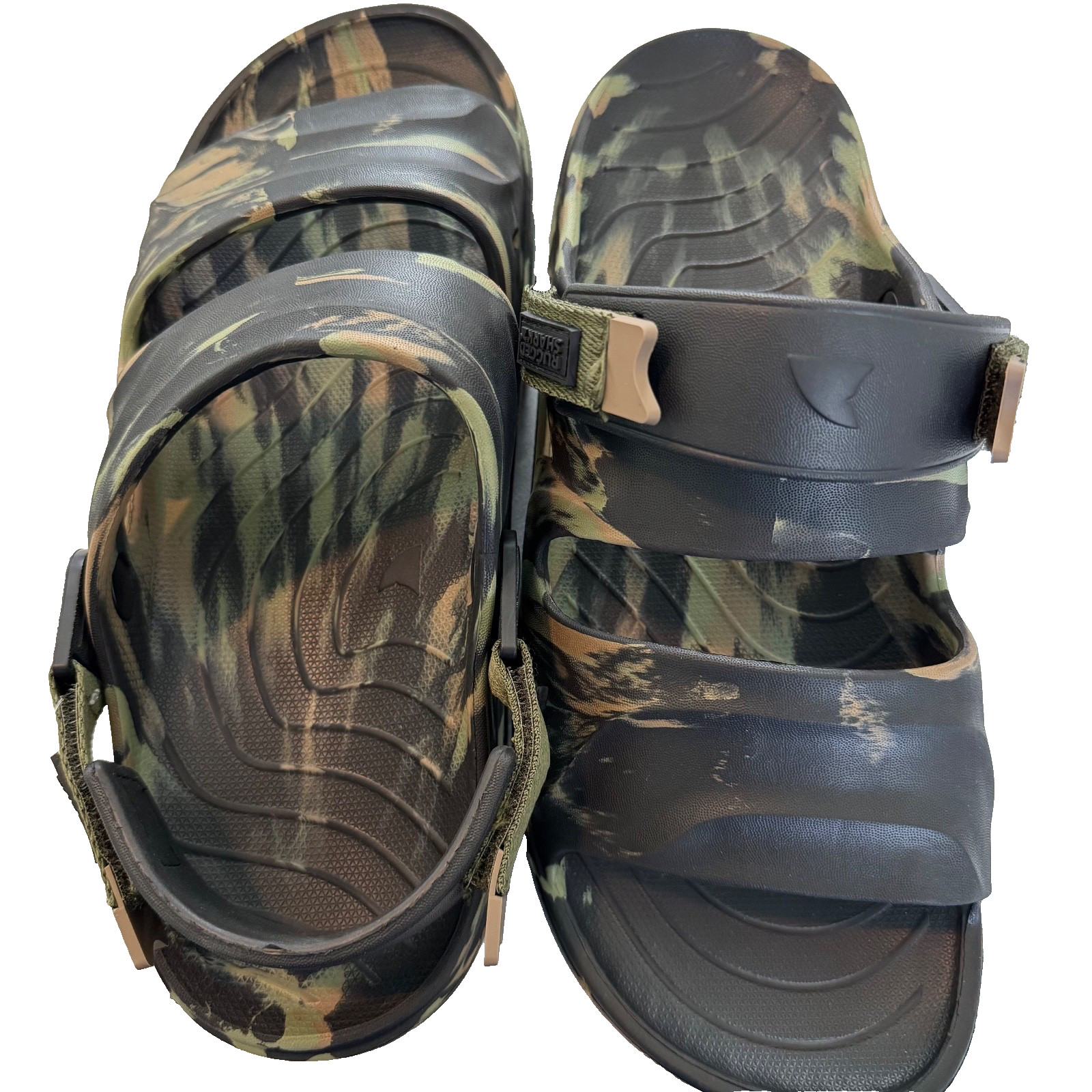Rugged Shark Size 9 Men’s Clog Green Camouflage NWT