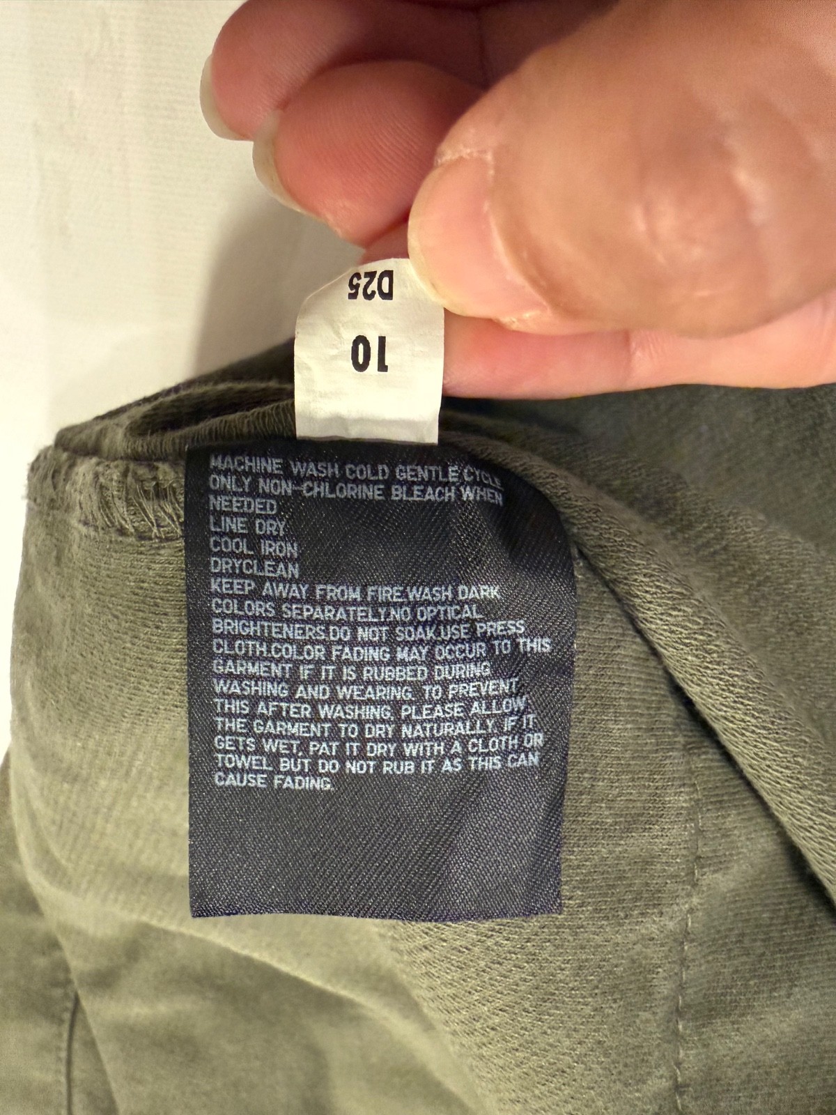 Uniqlo size M cotton blend utility jacket shacket patch pockets green