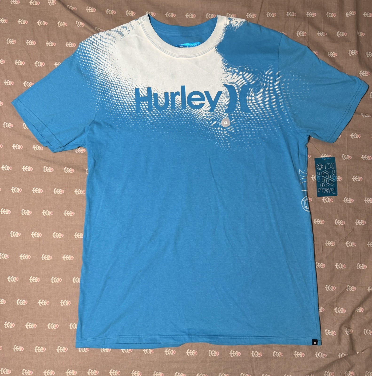 Disney Tron Hurley Collab Legacy T shirt NEW With Tags Unworn 2010 Blue