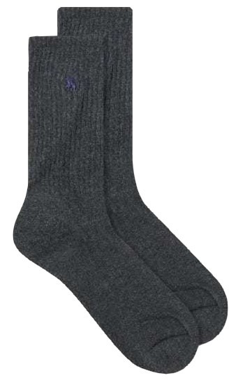 POLO RALPH LAUREN RL Mens Grey Sports Gym Training Crew Socks UK 6-11 EU 40-46