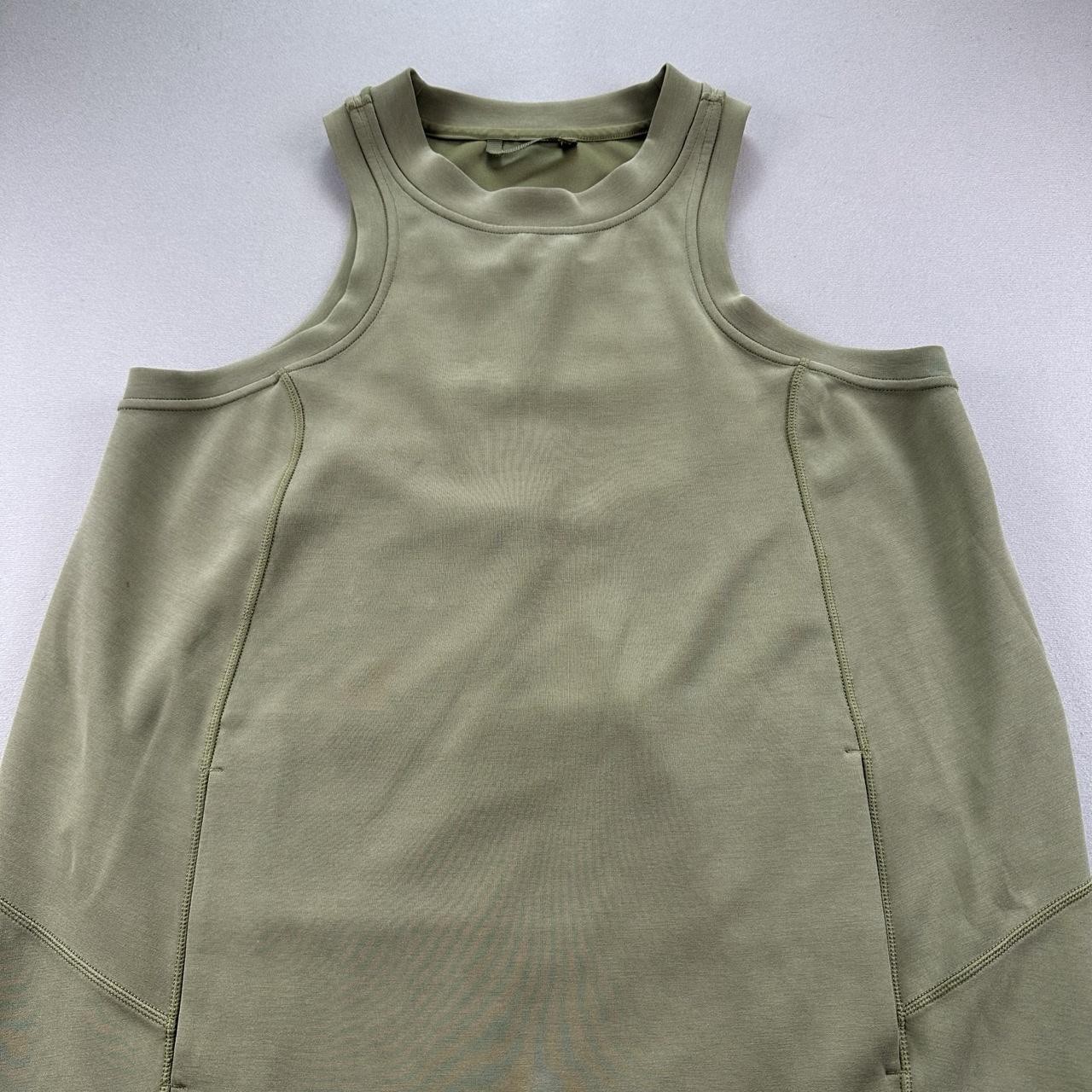 Lululemon Dress Womens 6 Olive Green Bronze Softstreme Back In Action Athletic