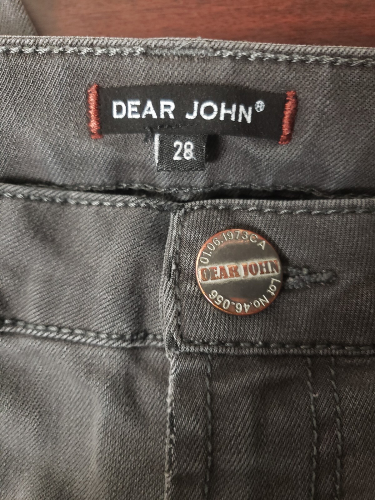 Dear John Jeans Size 28 Gray Denim Stretch Skinny Cotton Blend