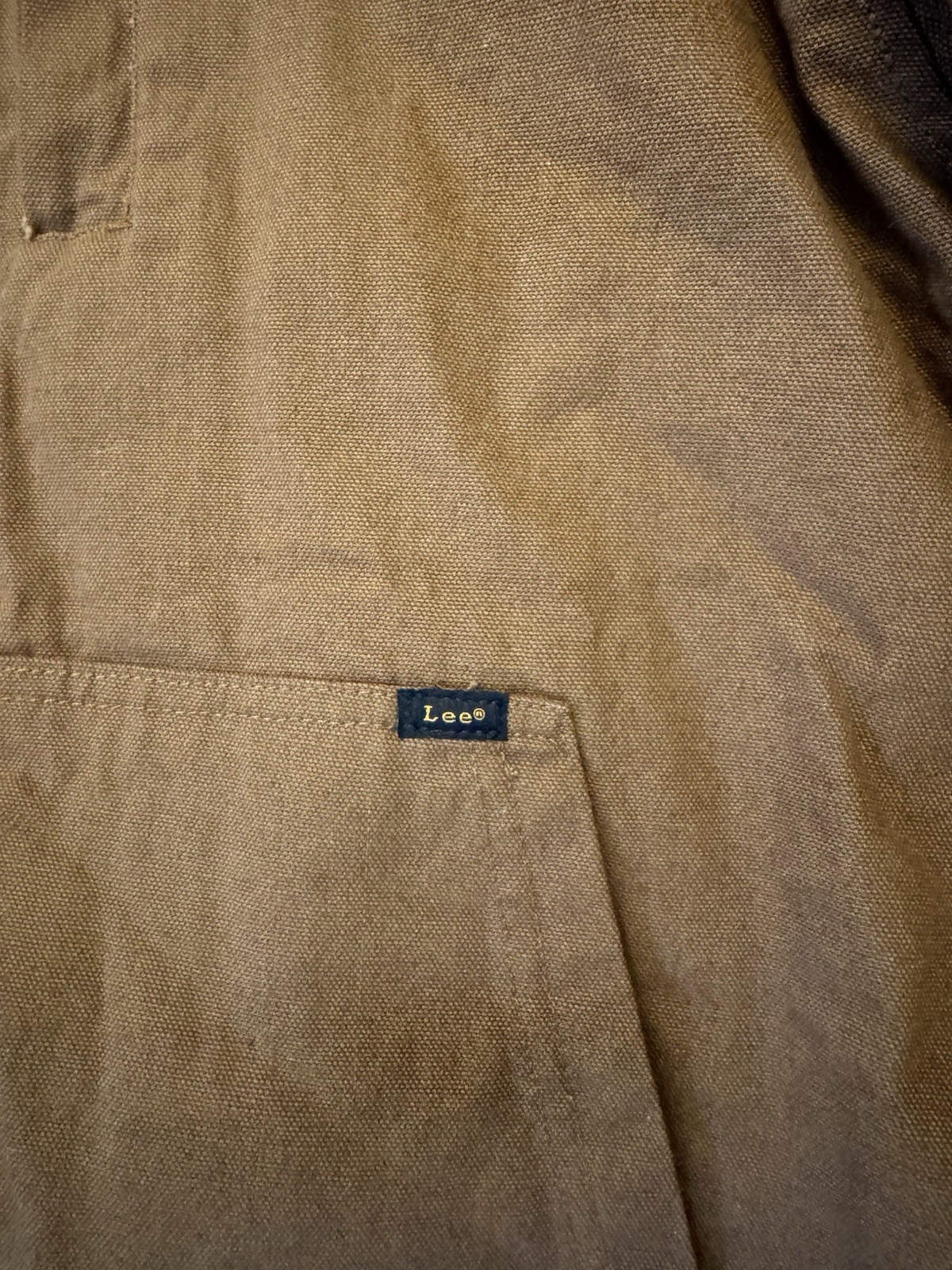Lee Sherpa-Lined Duck Canvas Hooded Work Jacket Brown