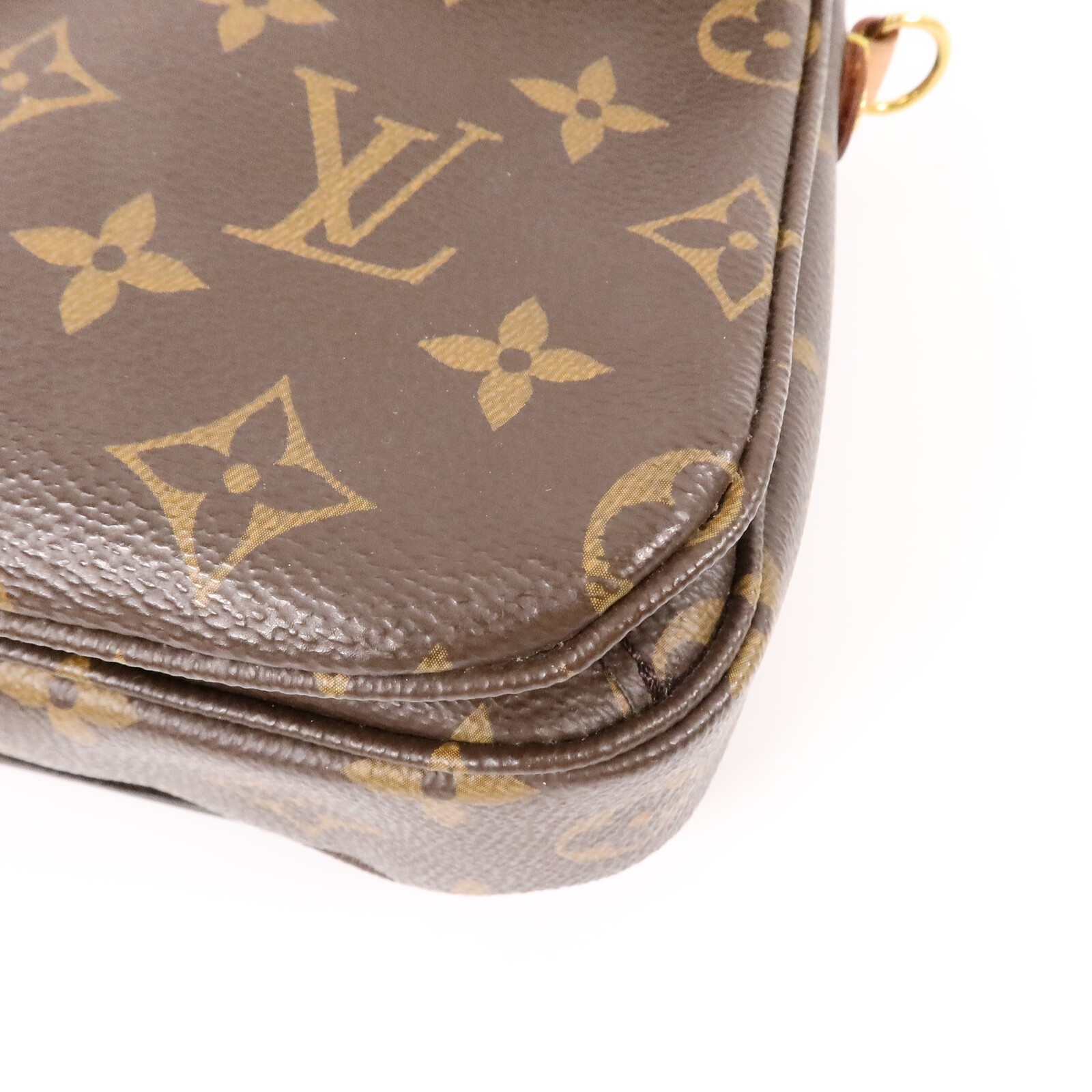 LOUIS VUITTON LV GHW Pochette Metis MM 2 Way Bag M44875 Monogram Brown