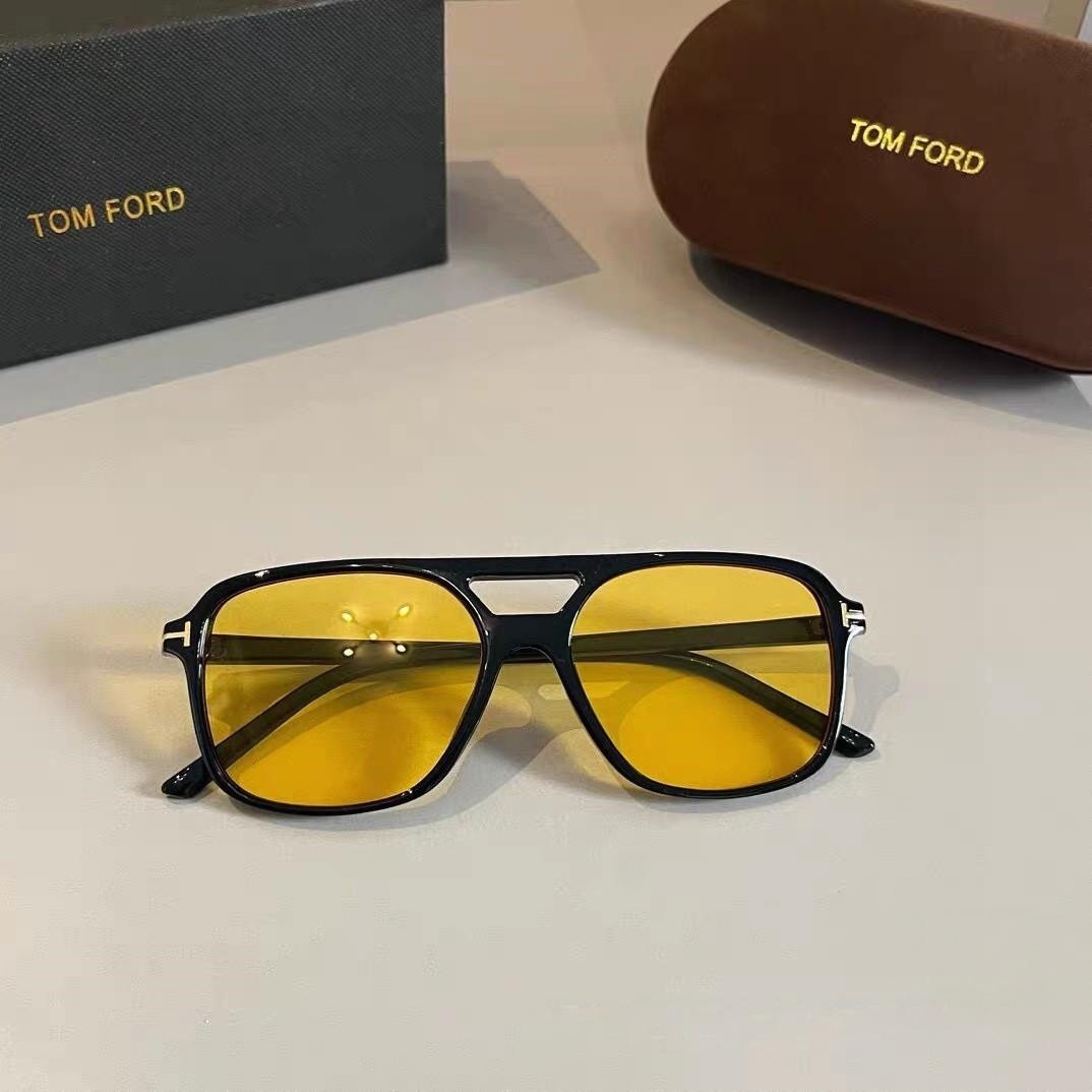 Tom Ford Black Frame Brown Lens Sunglasses 6018-140