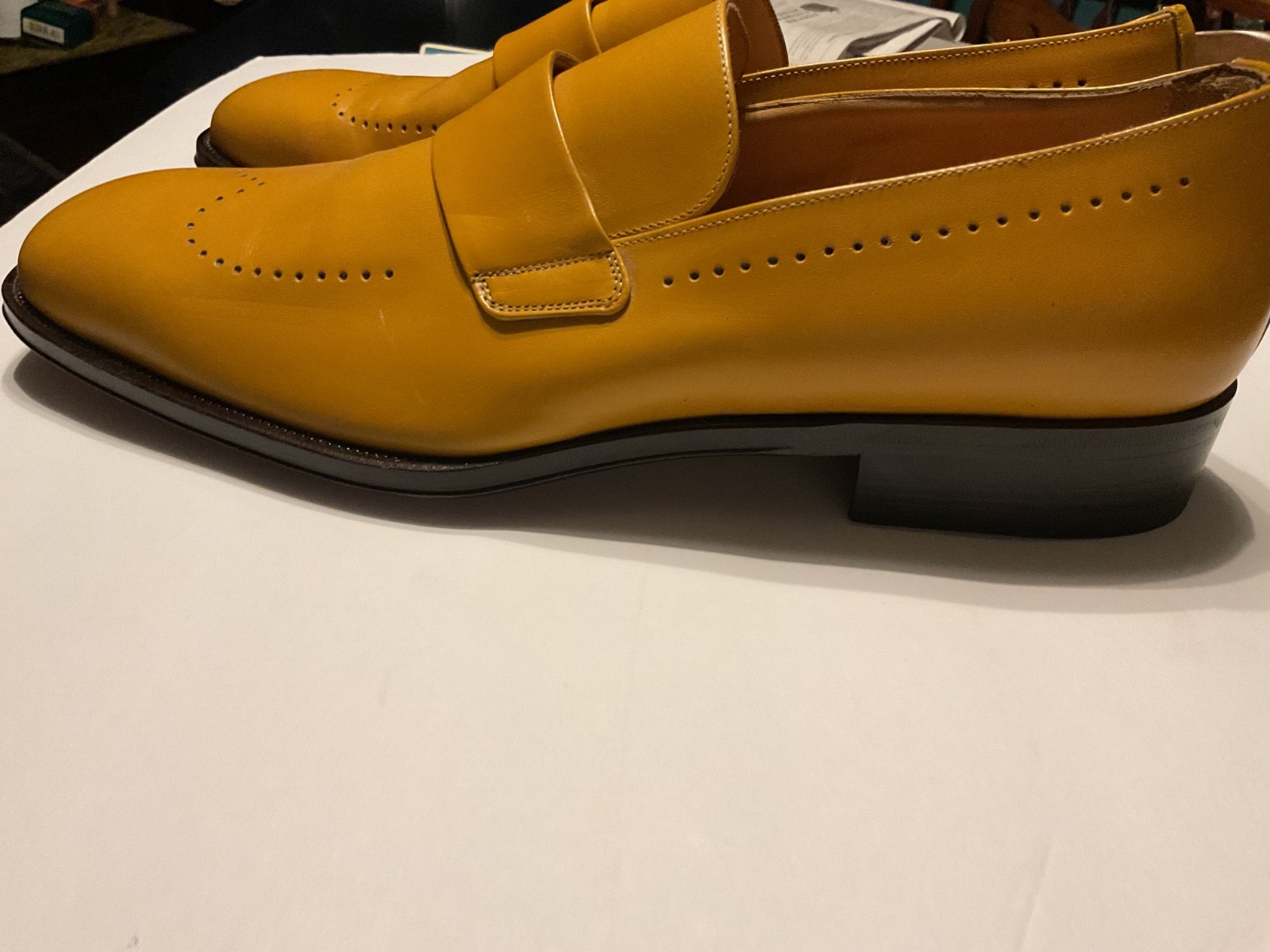 Mens BALLY “TORIEL” Brogue Leather LOAFERS – ITALY – 10 EU/11 US – Brand NEW