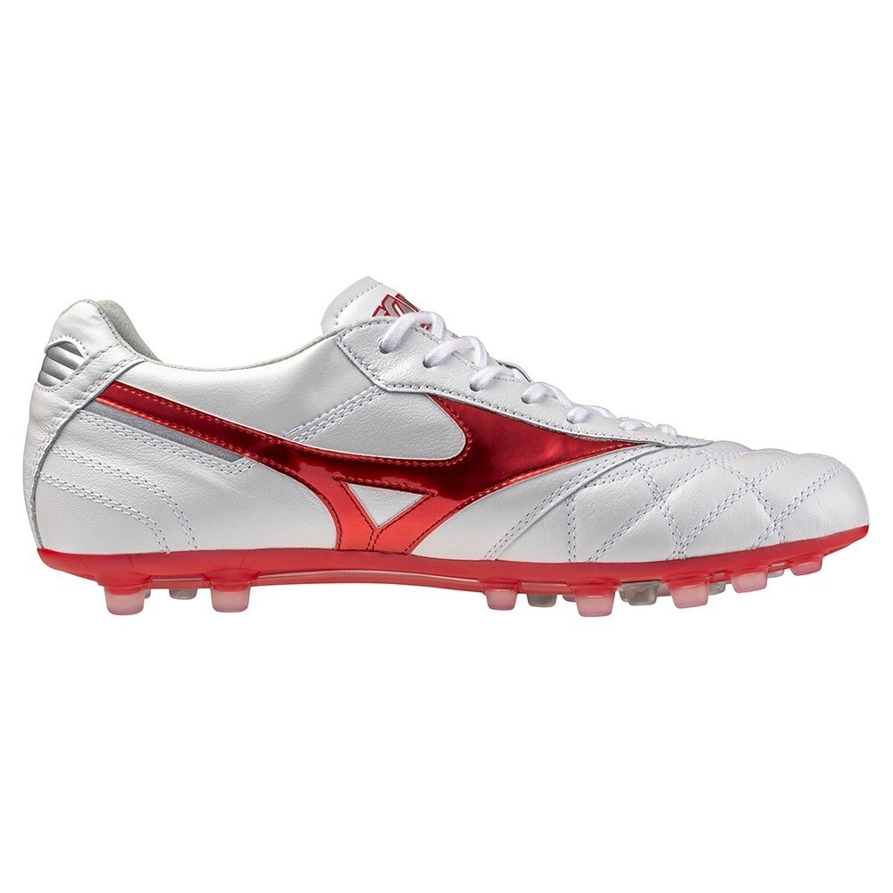 Mizuno Soccer Spike Cleats Morelia II JAPAN AG P1GA250360 White Red width;2E