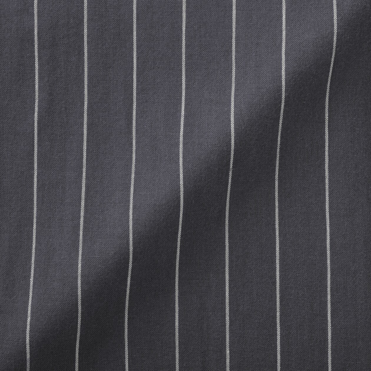 MUJI Mens 100% Organic Cotton Double Gauze Stand Collar Pajamas Gray StripeFedEx
