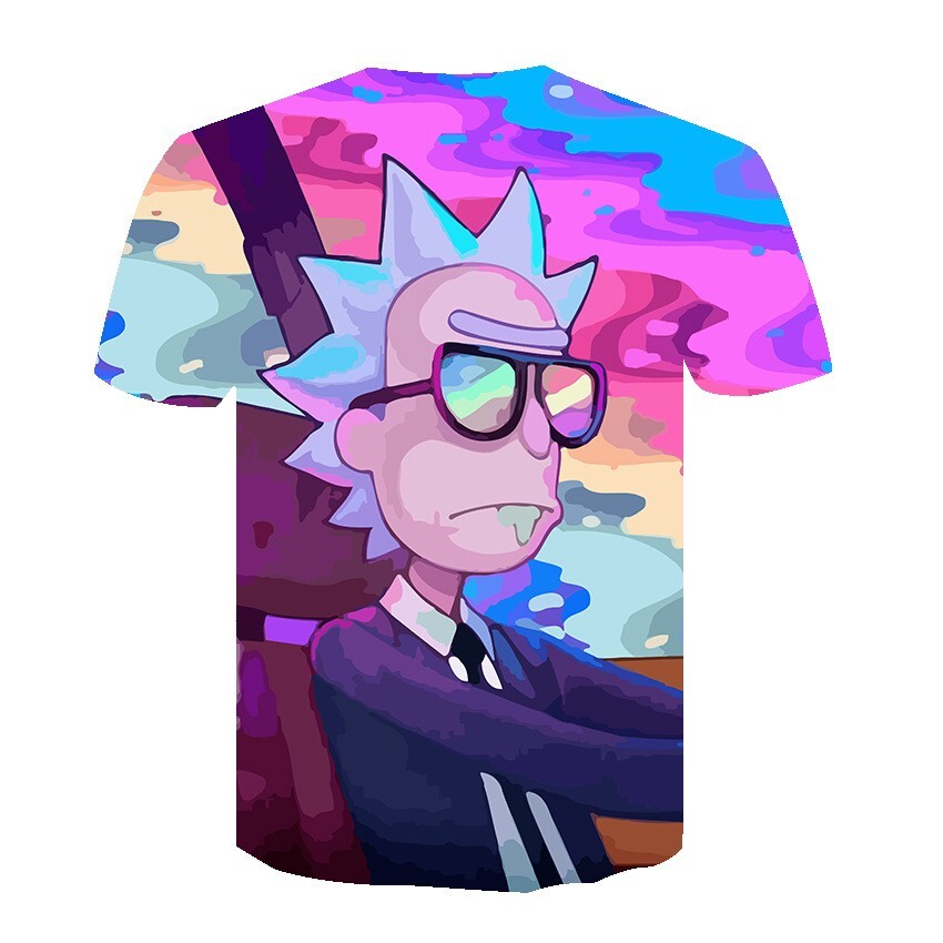 Funny Cartoon Morty T-Shirt Double-Sided Unisex Adult Size Large Medium Small