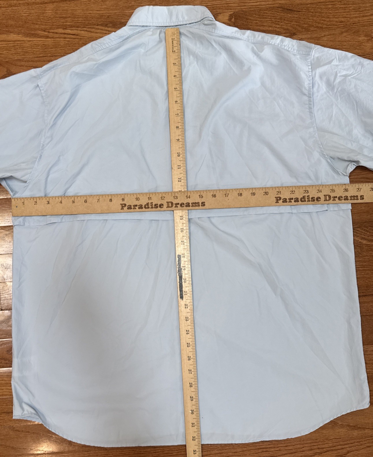 Columbia PFG Omni-Shade Short-sleeve Button-down Light Blue Shirt Men’s XL