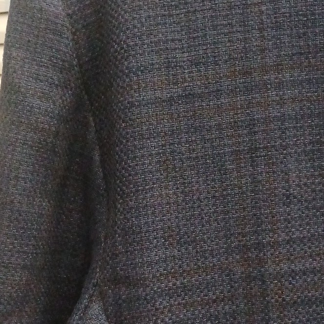 Brooks Brothers Regent Fit Wool Tweed Blue Plaid jacket 42R 35×34