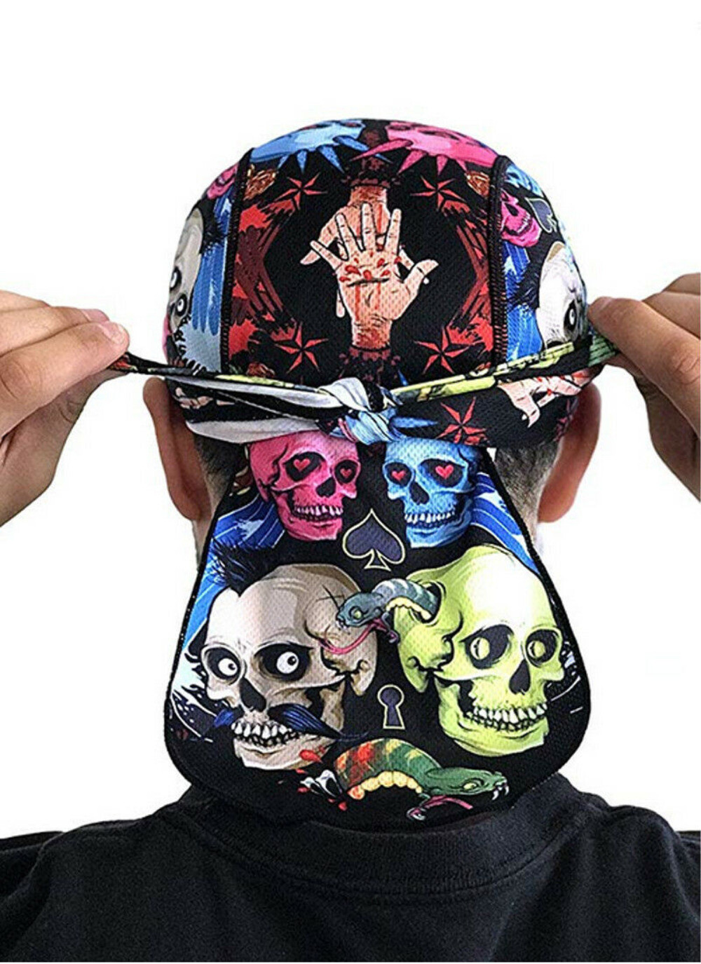 Cooling Helmet Liner Do Dew Rag Skull Cap Beanie Bandana Head Wrap Hat for Men
