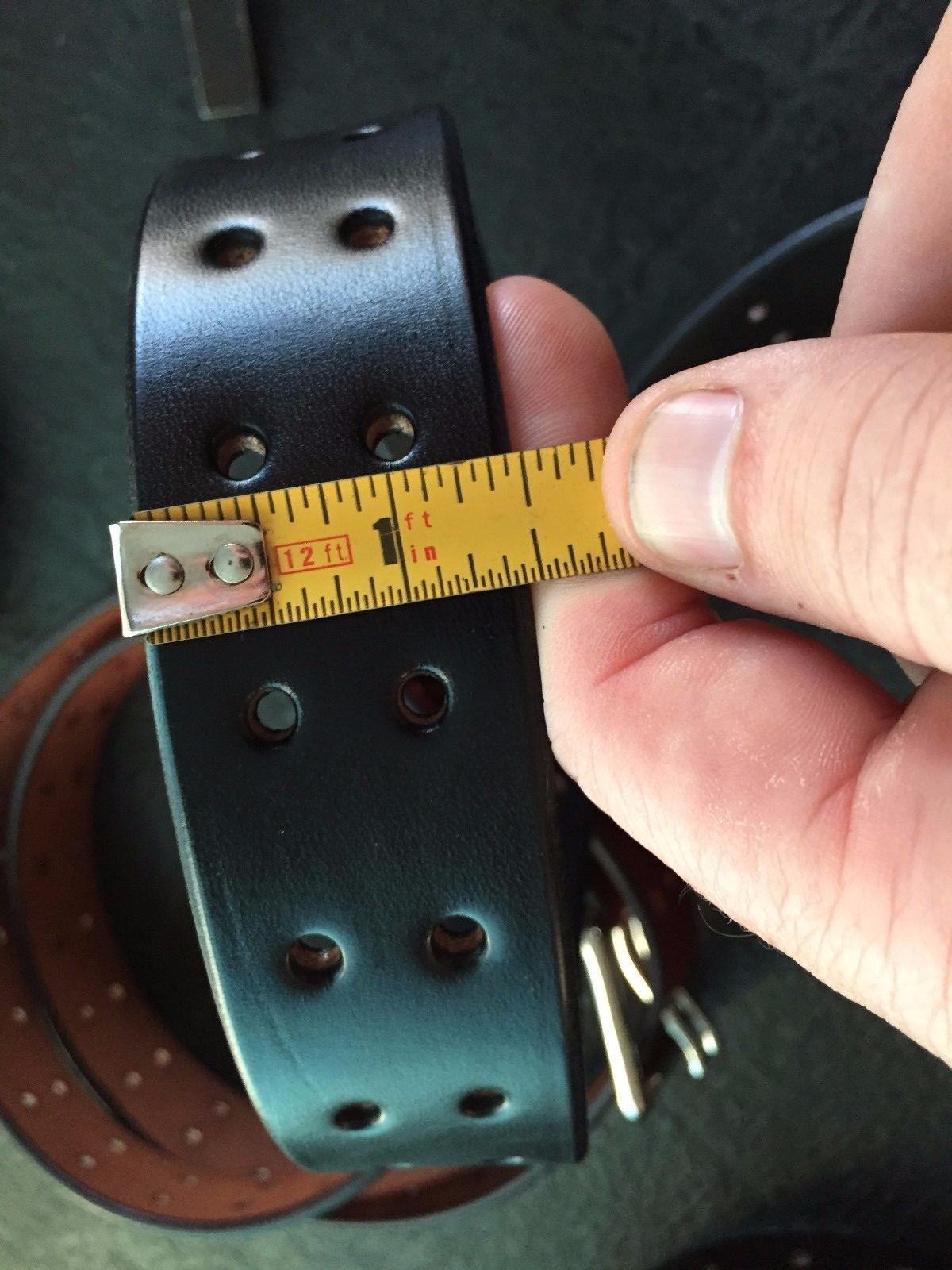 AMISH MADE WICKETT & CRAIG 1.5″ HEAVY DUTY REAL LEATHER WORK GUN HOLSTER BELT