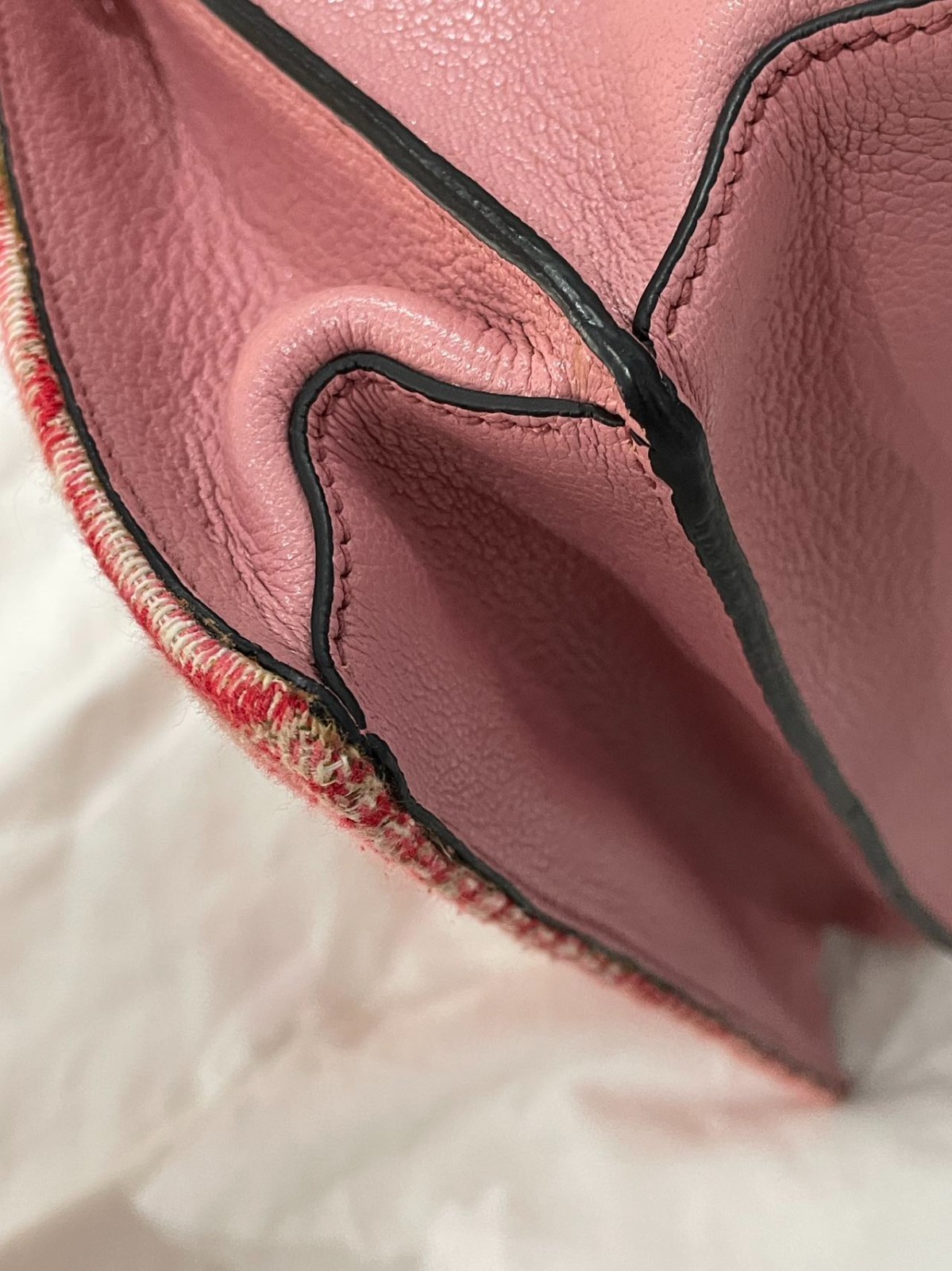 Miu Miu Mini Sunflower Gem Shoulder Bag Pink Leather Italy