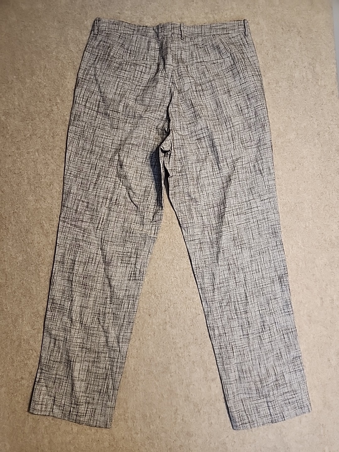 NWT $598 John Varvatos Mercer Pants In hazelnut linen viscose blend sz 54 US 36