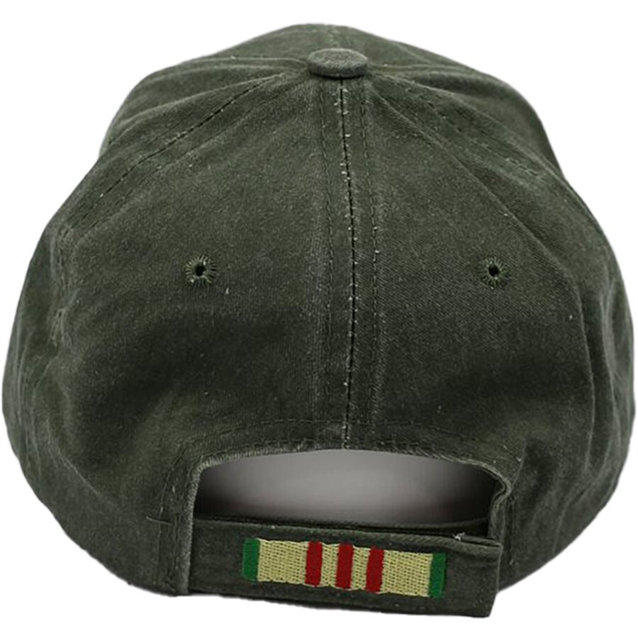 NEW Vietnam Veteran Baseball cap hat. OD Green. 6516.