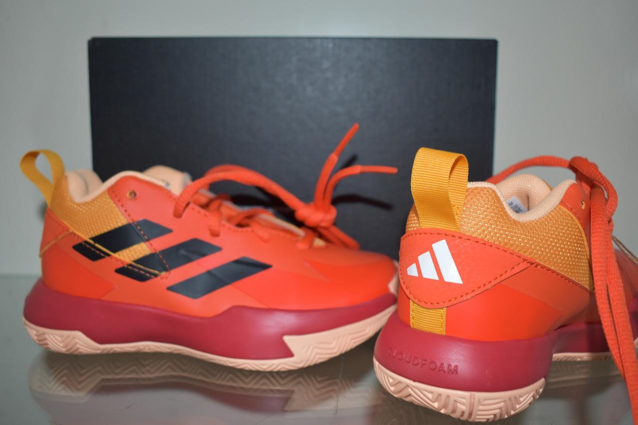 adidas Boy’s Cross Em up Select Basketball Shoes Orange/Grey IE9245 NIB