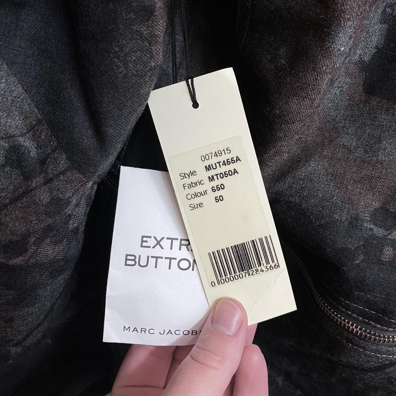 Marc Jacobs Men’s 48 Camo Field Jacket Full Zip Stand Collar Pockets