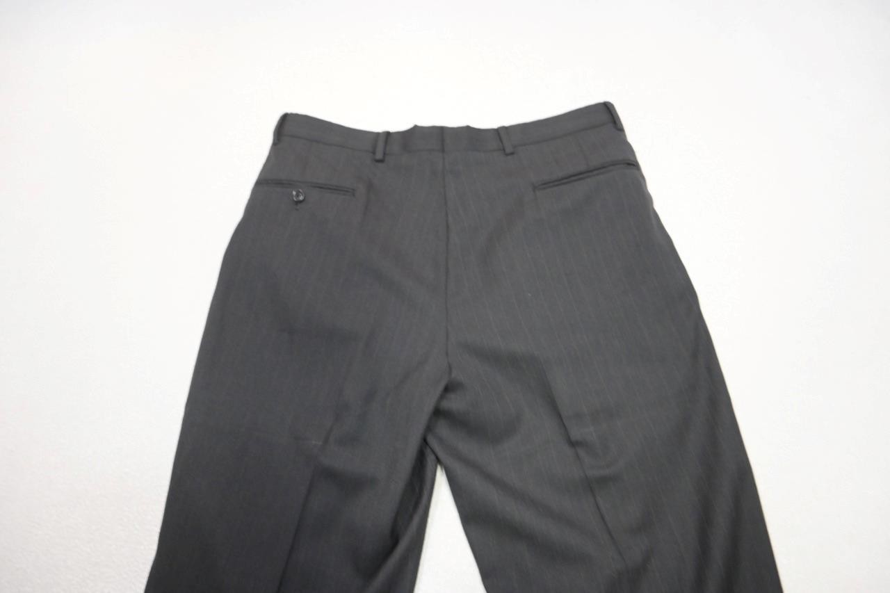 Jos A Bank 100% Wool Striped 2 Piece Suit Pants Jacket Mens Sz 34 x 31 40 R