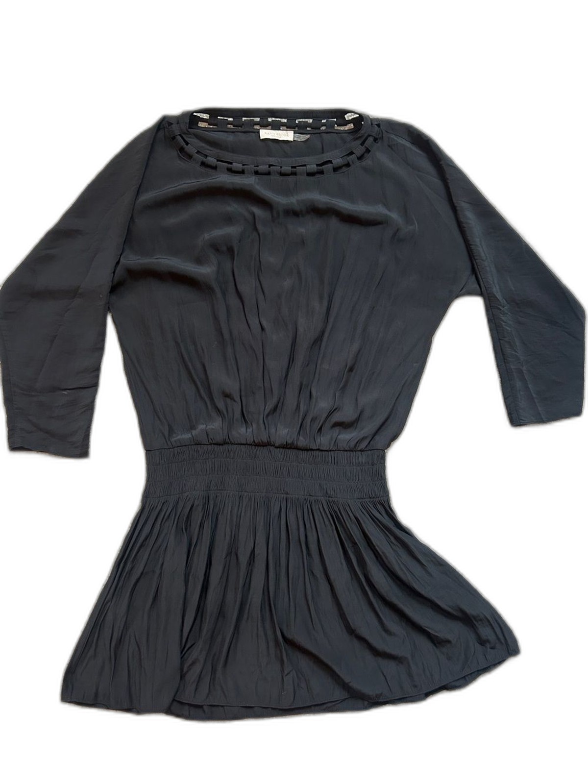 Ramy Brook Black Mini Dress Women’s Elastic Waist Cocktail Party