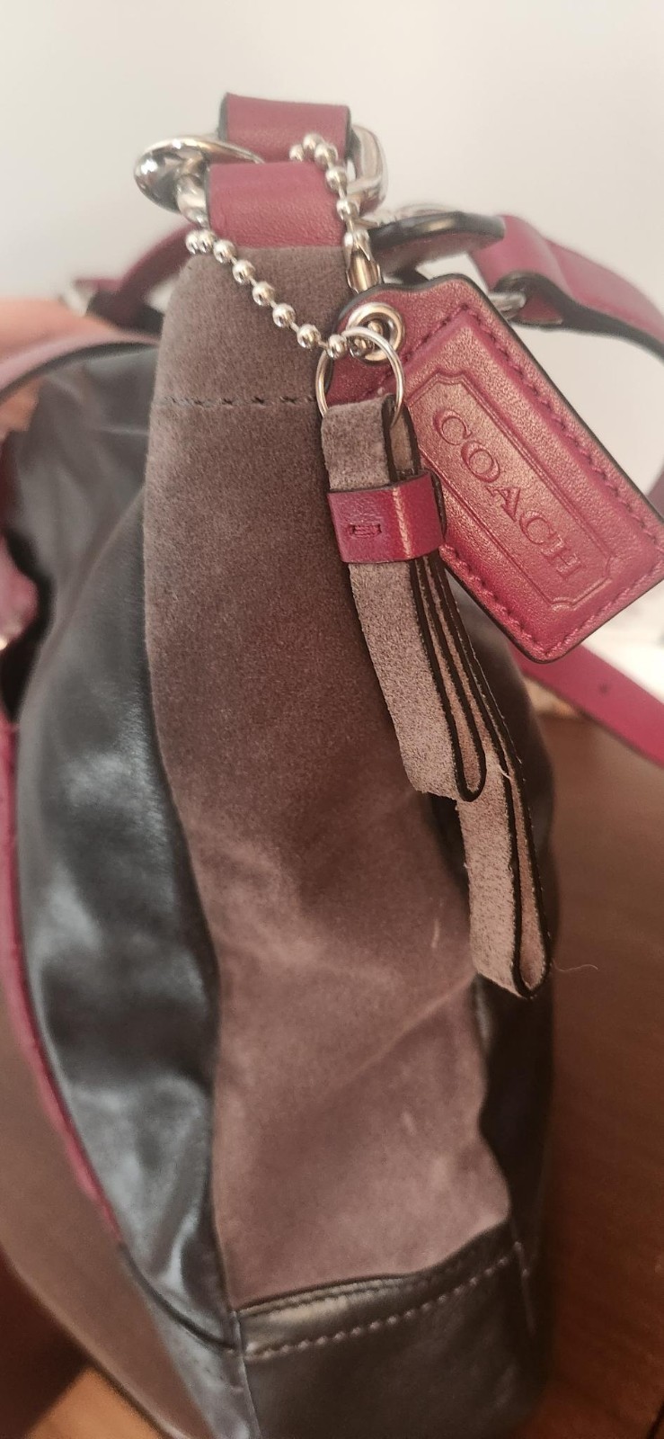 Coach Park Large Colorblock Quilted Leather Crossbody Shoulder Tote Bag 15″x12″
