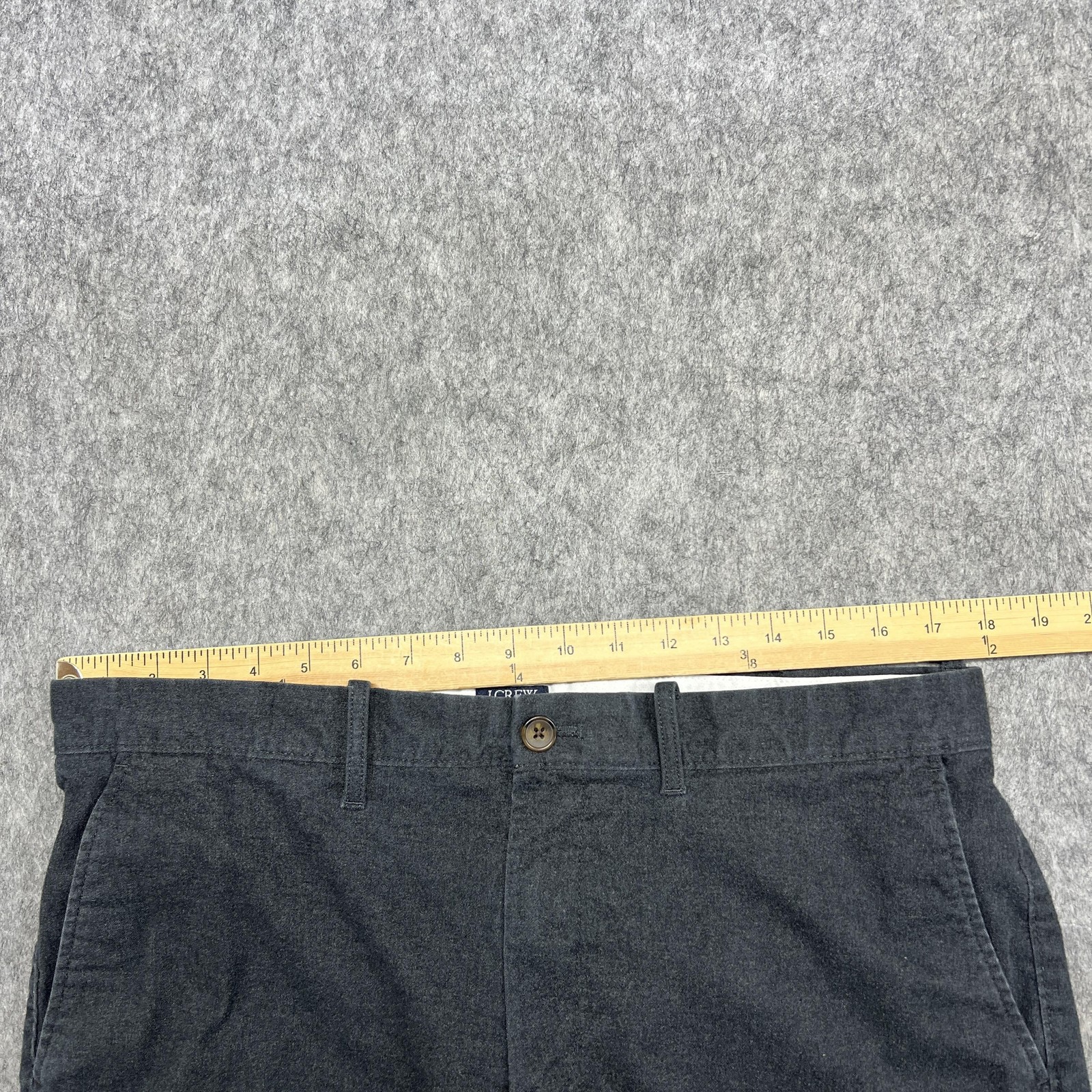 J Crew Bowery Pants Mens 35×32 Gray Slim Flex Chino Stretch Dress Trousers Work