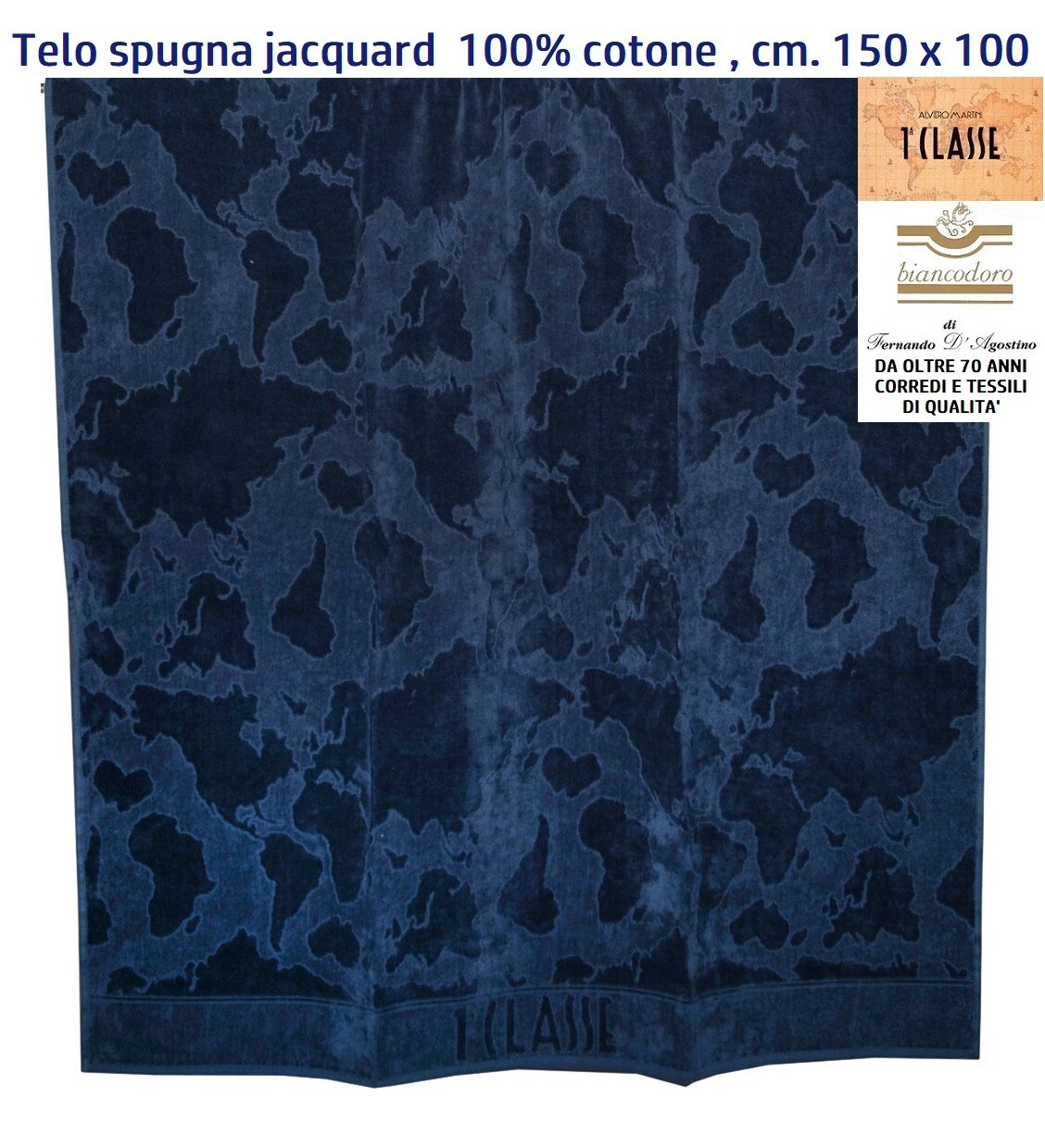 1^CLASS ALVIERO MARTINI, fine sponge cloth cm. 150 x 100