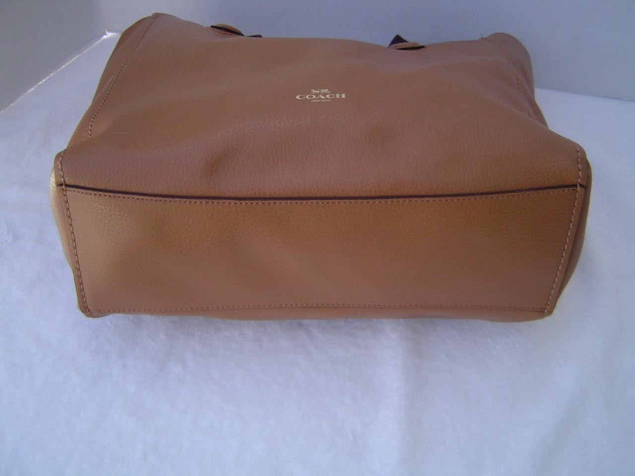 AUTHENTIC COACH SADDLE LEATHER DERBY TOTE #58660 EUC