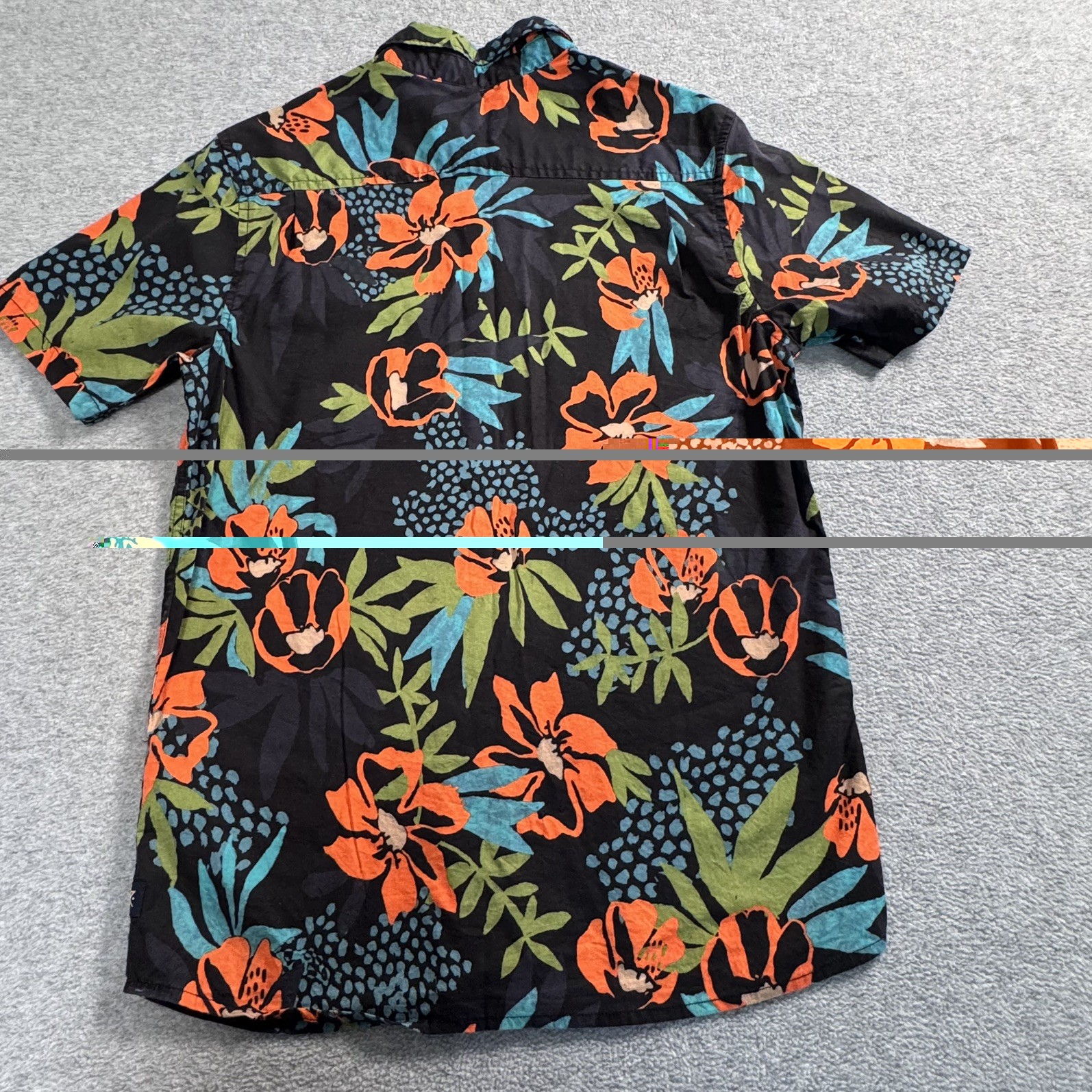 Roark Men’s Shirt Small Tropical Floral Classic Short Sleeve Button Up Outdoors