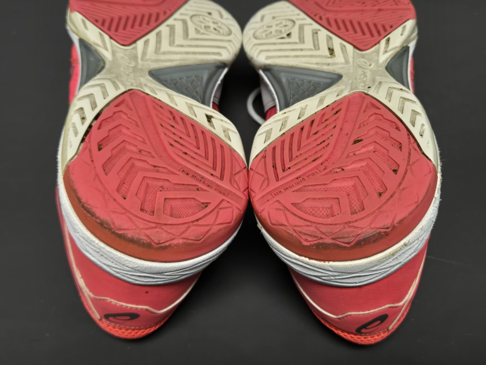 Asics Gel Game Womens Athletic Shoes E755Y Size 9.5 Coral Pink & White