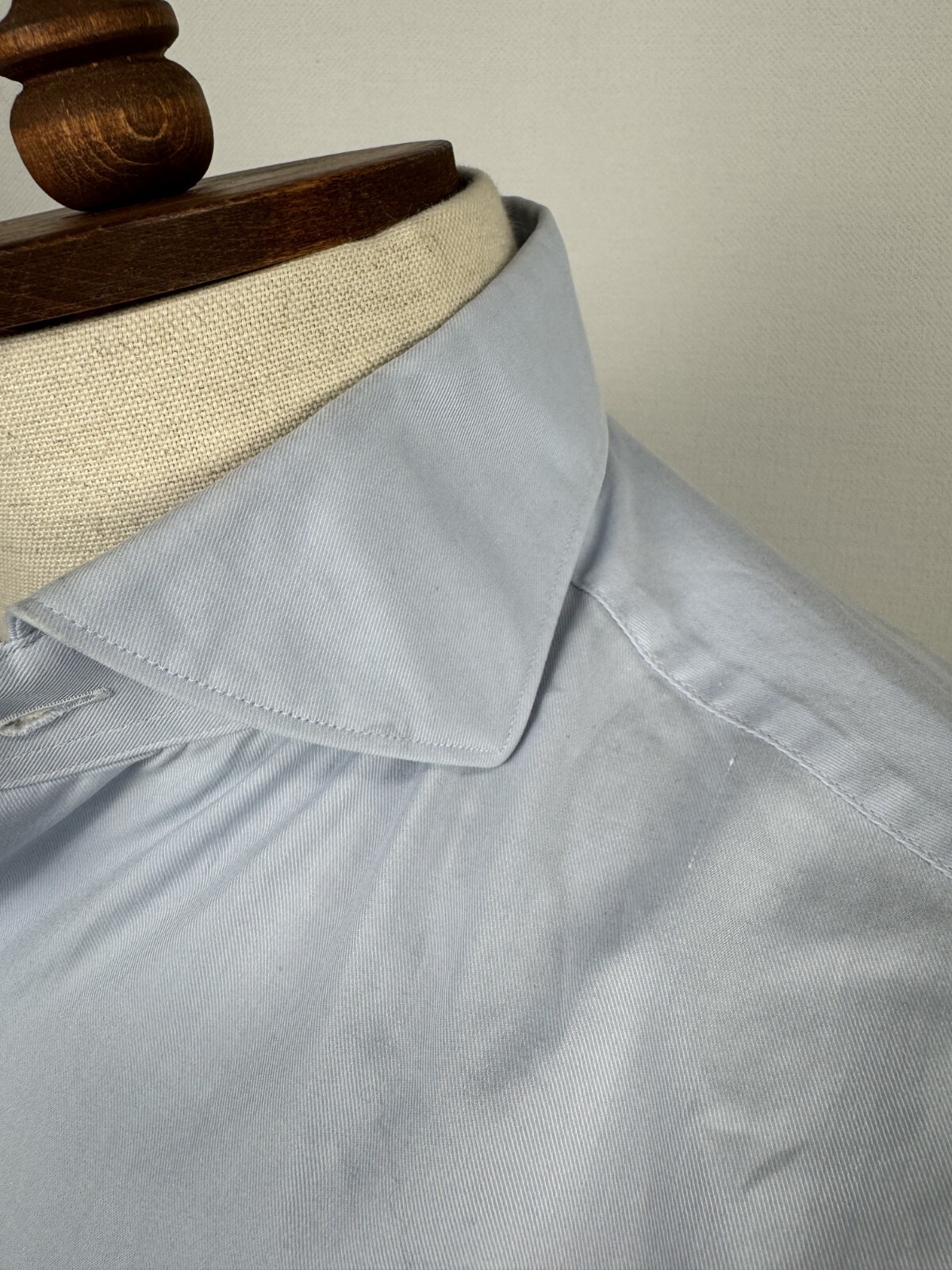 Suitsupply Blue Egyptian Cotton Long Sleeve Extra Slim Fit Dress Shirt Sz 40