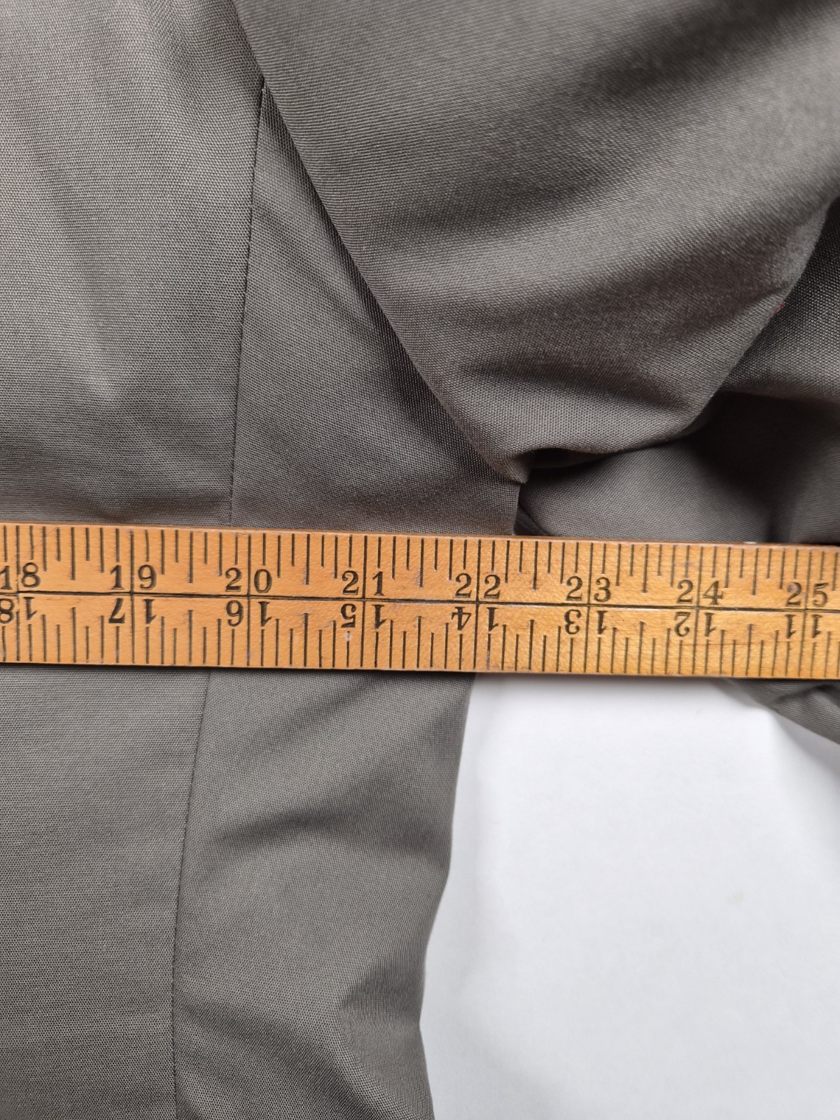 Haspel Perfect Poplin Men’s 2PC Suit 42R 36W Khaki Tan Cotton Blend Pleated READ