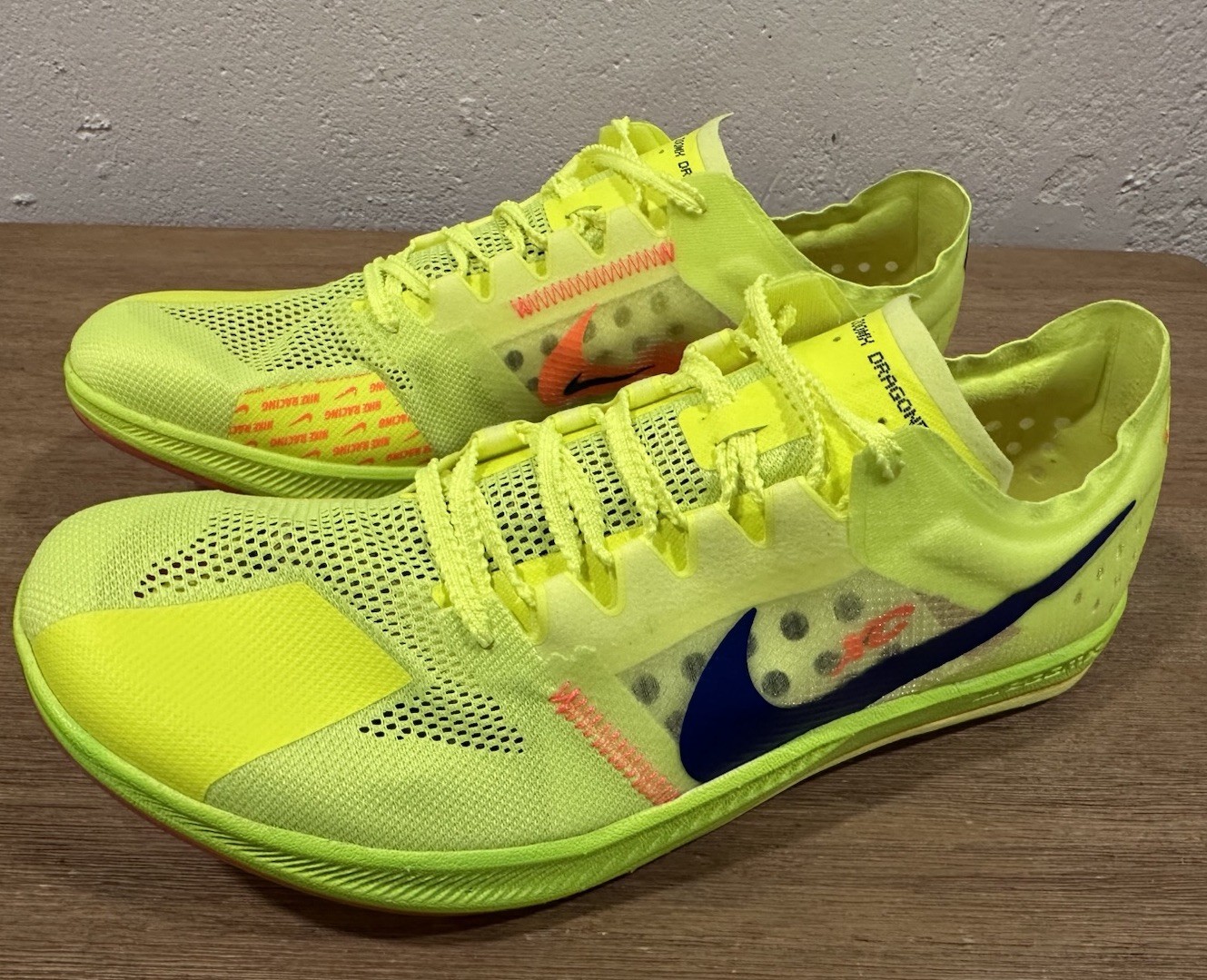 Nike ZoomX Dragonfly XC Cross-Country Spikes Mens 9.5 Yellow DX7992-701 New