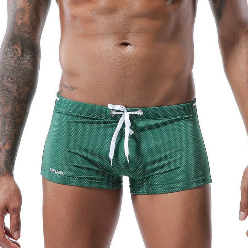 Mens Swimming Trunks Boxers Briefs Swim Shorts Swimwear Swimsuit Beach Shorts