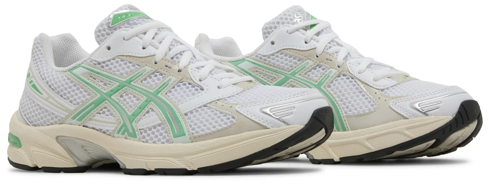 Size 9W ASICS Gel-1130 White Malachite Green Women’s 1202A164-114