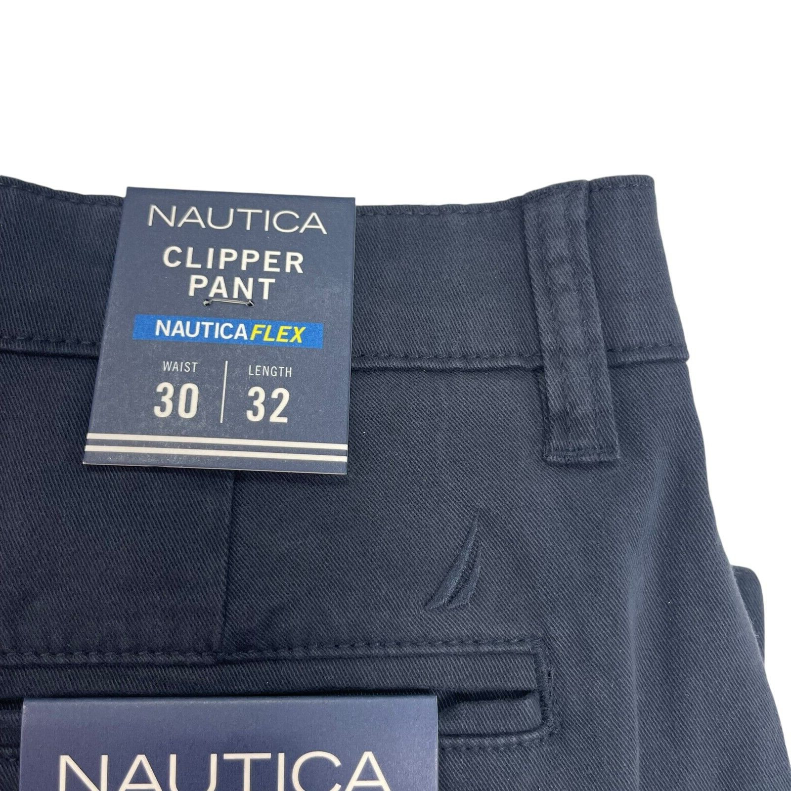 NWT Nautica Men’s Classic Fit Straight Stretch Cotton Chino Clipper Deck Pants
