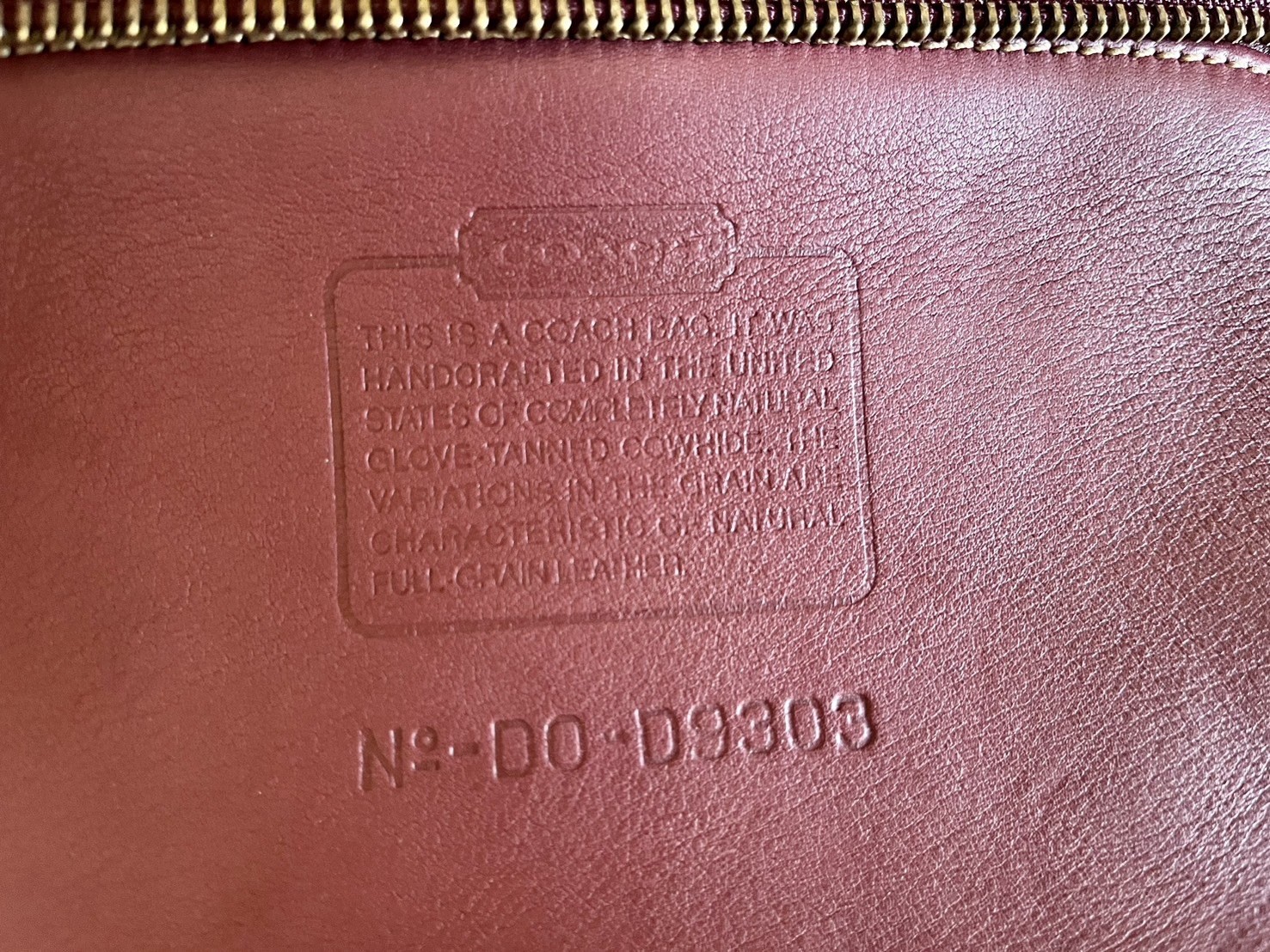 Coach Vintage Bleecker Satchel 9303 Rare Burgundy Leather Tote Bag Made in USA