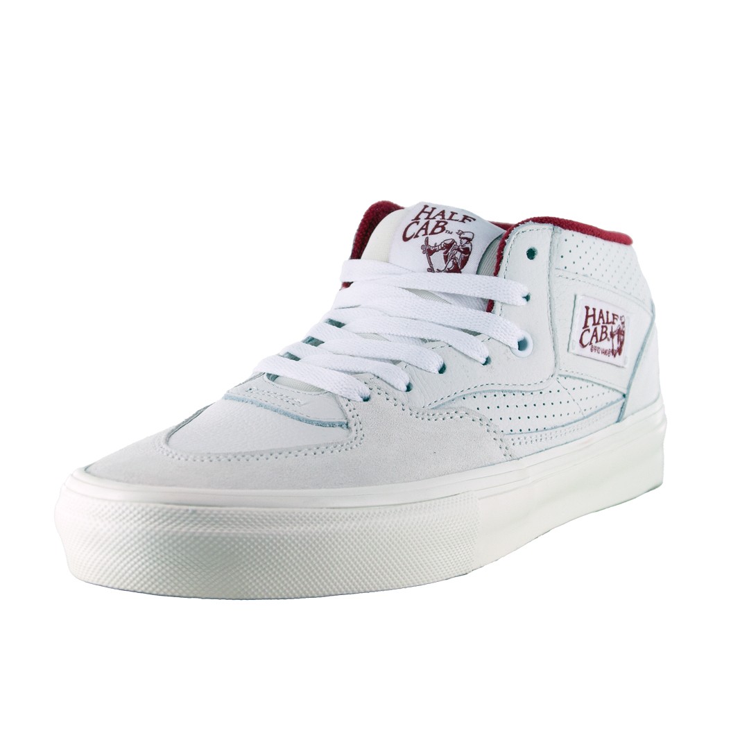 Vans “Skate Half Cab Vintage Sport” Sneakers (White/Red) Skate Shoes