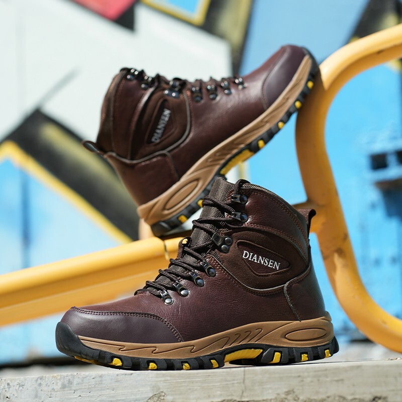 Indestructible Mens Work Boots Steel Toe Safety Shoes Waterproof Non Slip Boots