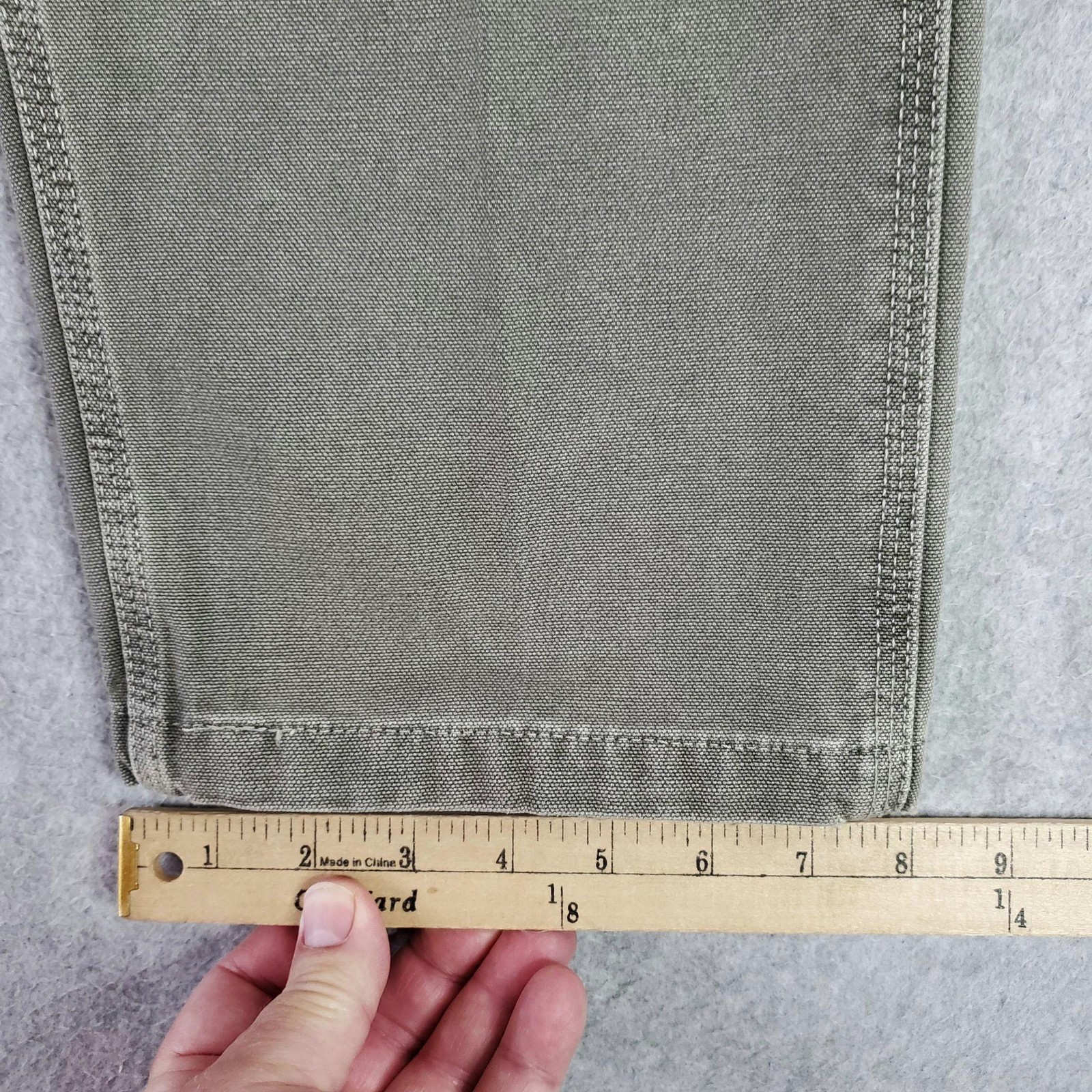 Levis 568 Stay Loose Carpenter Jeans FITS 29X30 tag sz 29×32 Gray Relaxed Canvas