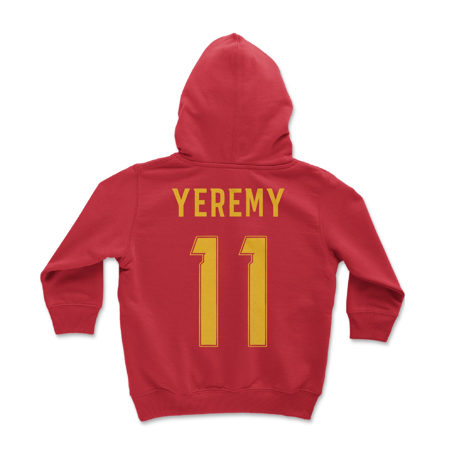 Spain Soccer Pride Yeremy 11 Two-Sided Tribute Toddler Hooded Sweatshirt